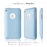 elago S3 Case for iPhone 3G/3GS (High Glossy)-Pastel Blue + Universal Dock Adapter included