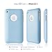 elago S3 Case for iPhone 3G/3GS (High Glossy)-Pastel Blue + Universal Dock Adapter + S2 Stand included