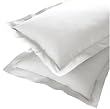 V&A Percale Plain Dye Oxford Pillowcase, White