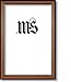 8x12 / 8'' x 12'' Frame for Picture Photo or Diploma, Solid Wood, Walnut & Gold, style #606