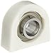 MRC CTB108SS Tapped Base Pillow Block, Non-Relubricatable, Non-Expansion, Composite, Setscrew Locking Collar, 304 Stainless Steel Insert, Inch, 1-1/2" Bore Diameter