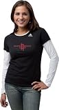 Houston Rockets adidas Women's Primary Logo Long Sleeve Layered Tissue Tee