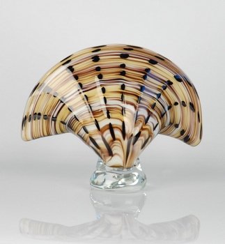 Handblown Art Glass Shell Sculpture