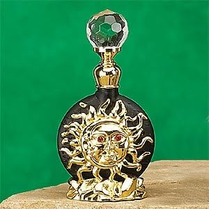 Gold Sun Perfume Bottle Scented Fragrance Container