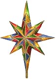 Review Kurt Adler  / Lighted Mosaic Glitter Bethlehem Star Christmas Tree Topper