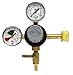 Premium Double Gauge CO2 Regulator - Polycarbonate Bonnet