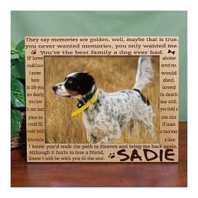 Personalized Pet Memorial Wood Picture Frame