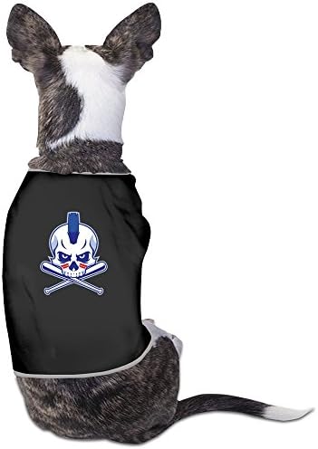 DABDOG Skull And Crossed Baseball Bat Comfortable Fashion Dog Clohtes Large Black