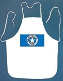 Northern Mariana Islands Flag BBQ Barbeque Apron with 2 Pockets