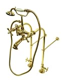 7 Center Free Standing Claw Foot Tub Faucet Package Combo