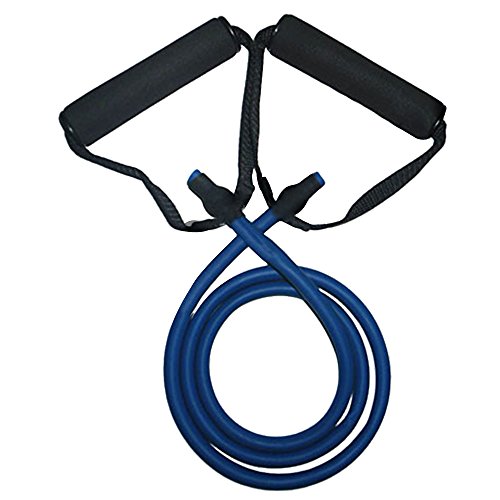 Lemon Resistance Bands Gym Exercise Tubes Men Women with Soft Foam Grip Handles for Rehabilitation Sports Training Gym Fitness Workout Yoga - Blue