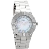 GUESS? Women's 95469L Silver-Tone Crystal Accented Watch
