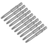 uxcell　ドライバービット　10個入り　40mmの長さ　4mmのシャンク　3mmのフィリップス　ツール