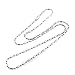 RUNRUN 2MM/2.4MM 316L Stainless Steel Bamboo Necklace Chain,Length 16''-32''