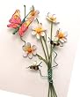 Daisy, Bee and Butterfly Bouquet Indoor/Outdoor Metal Wall D&eacute;cor