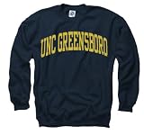 UNC-Greensboro Spartans Navy Arch Crewneck Sweatshirt