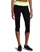 Calvin Klein Performance Women's Over The Knee Legging, Black/Key Lime, Medium