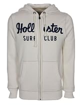 Hollister Mens Hoodie White Surf Club