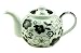 Kitchen & Housewares : Typhoon Black and White Floral 6 Cup Teapot
