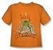 Search : Aquaman - Aquaman Distressed Juvee T-Shirt In Orange