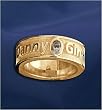 Custom Photo Engraved Eternity Band  14k Yellow Gold Photo Engraved Eternity Band Created From Your Favorite Photo