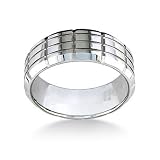 Multi-Row Engraved Tungsten Band (9mm)