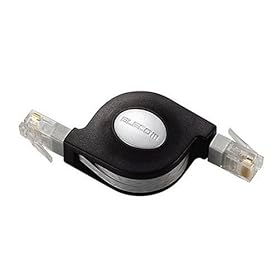 【クリックで詳細表示】ELECOM Cat6準拠携帯巻取LANケーブル LD-MCTG/BK