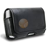 Eforcity Cell Phone Accessories Pack for Blackberry Curve 8350i,
Premium Leather Case with Magnetic flap, Home Travel Charger, Rapid
Car Charger and Anti-Radiation Protector