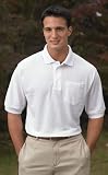 Men's Cotton Pique Pocketed Golf Shirt