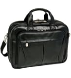 McKlein USA Pearson Leather Expandable 15.4" Laptop Briefcase
