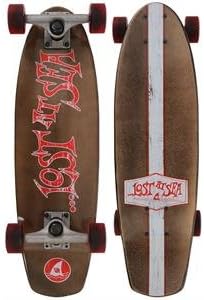 Complete Skateboard, 24 X 7" Lost Wipeout Cruiser Complete