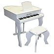 Schoenhut 37-key Elite Baby Grand Piano, White