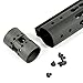GVN Black Float NSR 15 Inch Handing One-piece Top Rail System KeyMod High Quality Lightest For AR-15 M4 M16 By GVN