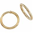 14kt Yellow Gold Non-Pierced Hoop Earrings