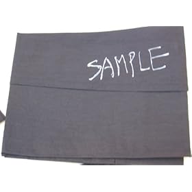 Nylon Salon Cape Sample - 37 inches x 41 inches - Adjustable neck strap and 4 pockets - Black