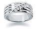 0.24 ctw. Men's Round Diamond Wedding Band in Platinum