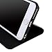 Nouske iPhone 6/6S Flip Folio Wallet Stand up Credit Card Holder Leather Case Cover Holster/Magnetic Closure/TPU bumper/360 Full Body protection, Black