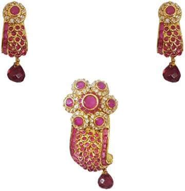 Gold Plated Antique Pendant Set