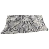 Lauren Merkin Louise Patent Python-Embossed Cl