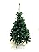 Xmas Finest 4' Feet Super Premium Artificial Charlie Pine Christmas Tree w/ Metal Legs - Fullest (400 Tips) Four Foot Design