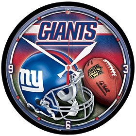 New York Giants Round Clock