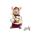 8" Pilgrim Girl Mouse by Annalee
