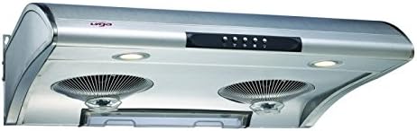 UGA 30" Stainless Steel Wall Mount Kitchen Range Hood, 3 Speeds, 900CFM, 110-120V 60 Hz, 30"L x 22"D x 8"H, ETL Certified, S0176