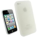 igadgitz Silikon Hülle Etui Case Schutzhülle Tasche in Klar Transparent für Apple iPhone 4 HD 16gb & 32gb + Display Schutzfolie