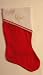 Candy Cane Trim Felt Christmas Stocking With Embroidered Name Nipa