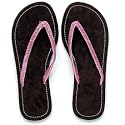 Small Chocolate Brown Faux Suede Flip Flop Sandal