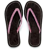 Small Chocolate Brown Faux Suede Flip Flop Sandal