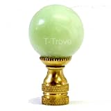 Celadon Jade Sphere Lamp Finial