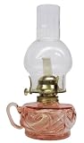 Glo Brite L392APK Lite Hearted Glass Oil Lamp, Pink