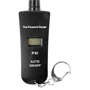 Trademark Global 75-TA1490 Digital Tire Gauge with Key Ring